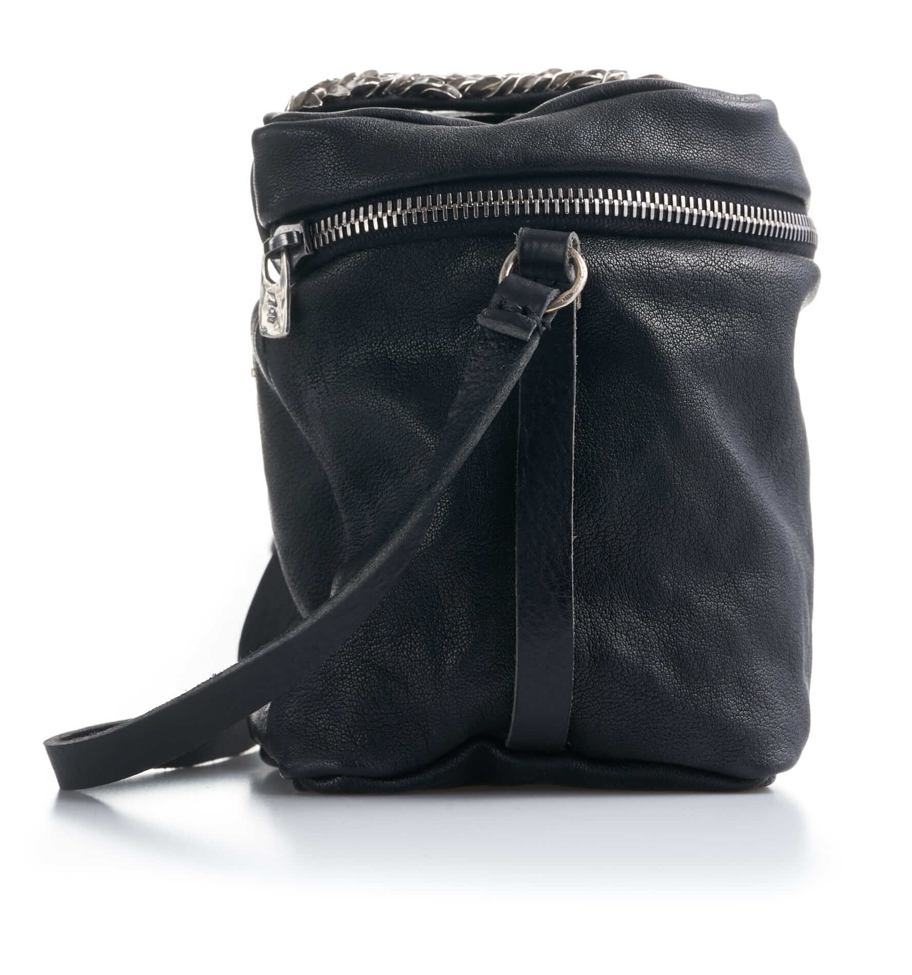 daniele basta leather and silver bags - ima foglie